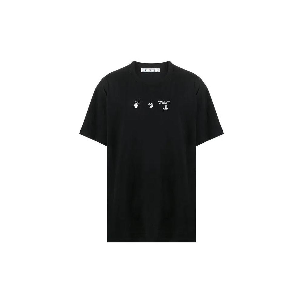 Топы Off-White Mad Cat Over Tee 'Черный/Салатовый' 1