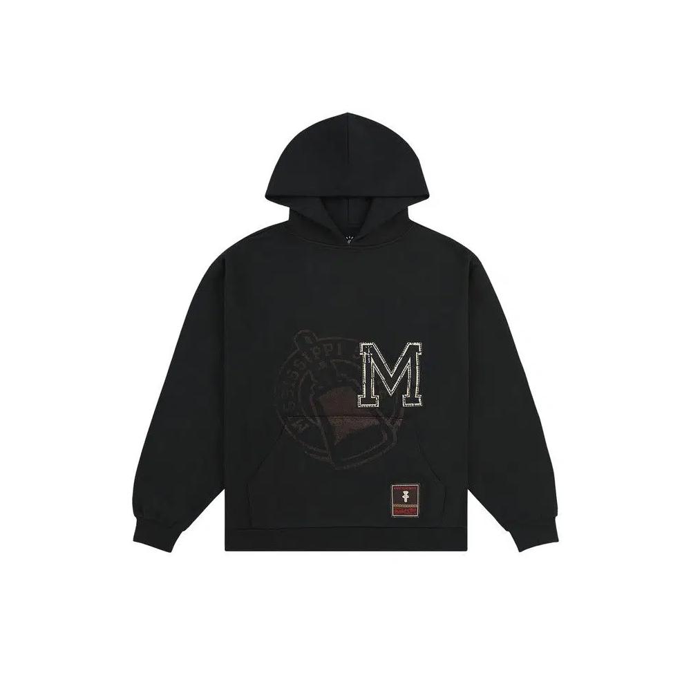 Худи Cactus Jack by Travis Scott x Mitchell & Ness Mississippi State University 'Черный' 1