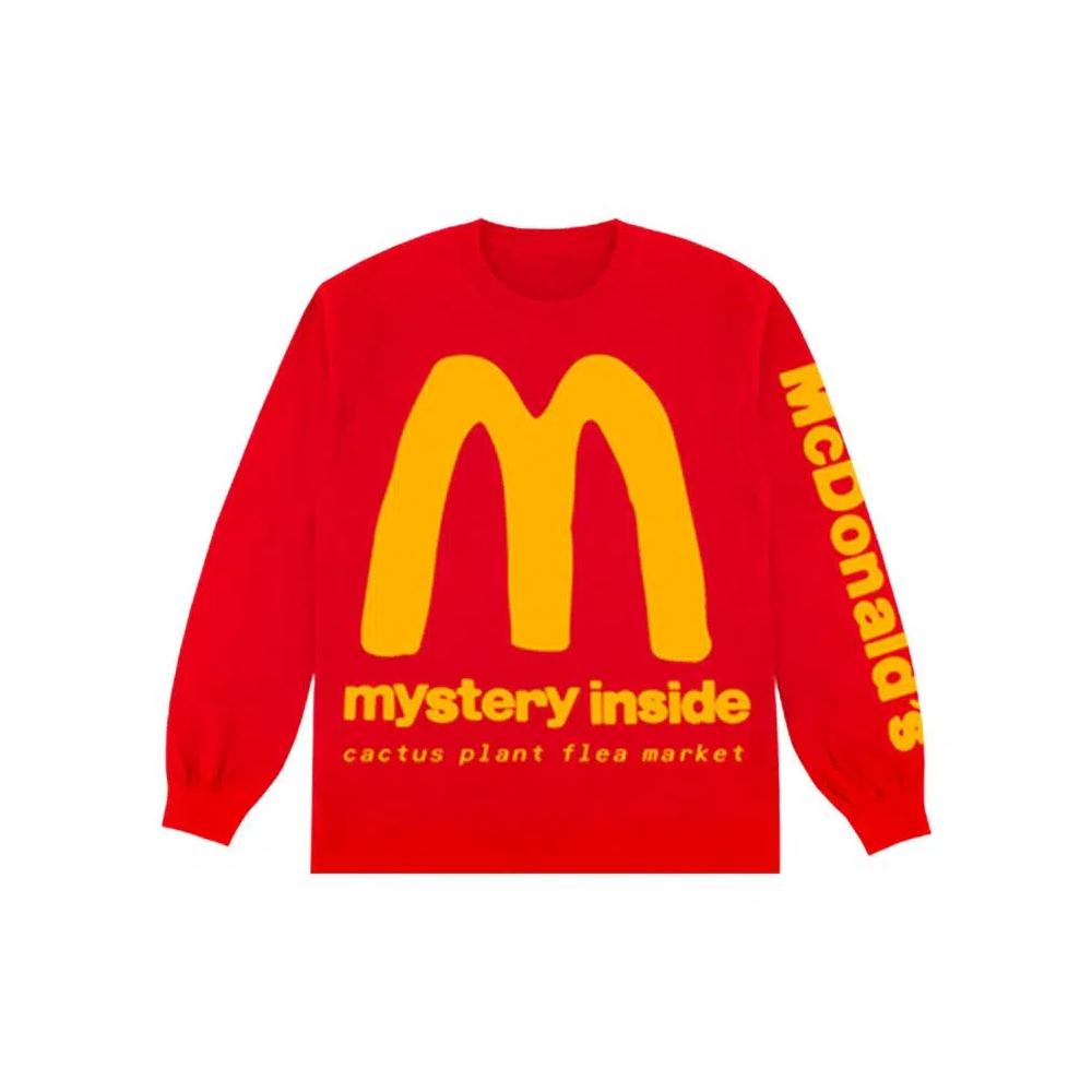 Футболки Cactus Plant Flea Market x McDonald's Drive-Thru Long-Sleeve 'Tomato' 1