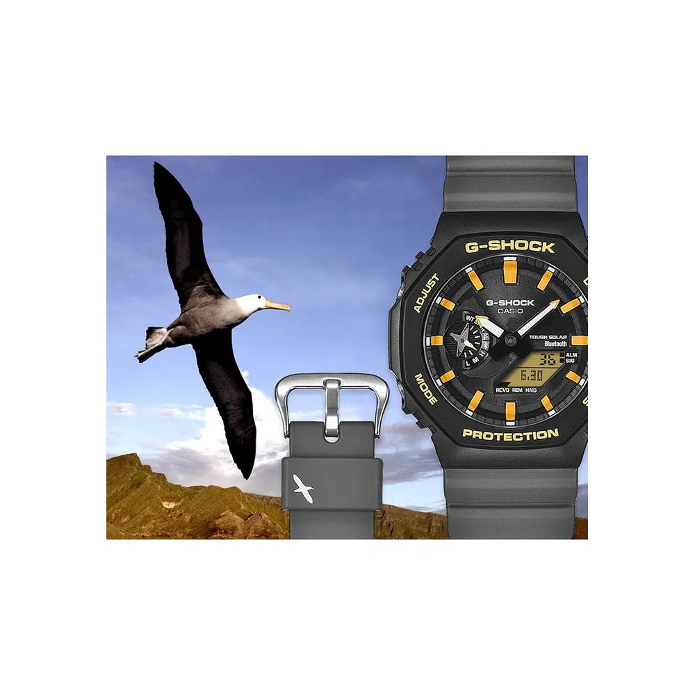 GA-B2100-1A Charles Darwin Foundation Мужские аналогово-цифровые часы Серый ремешок из смолы 6