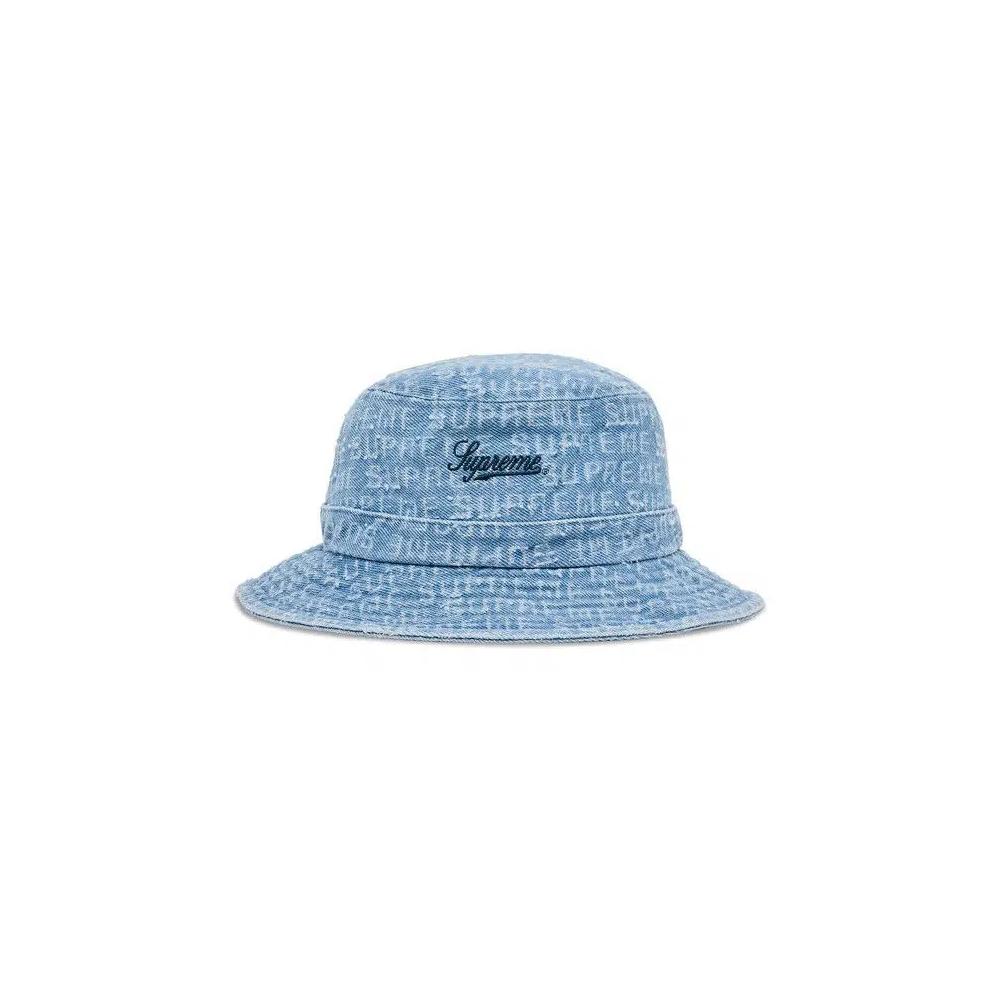 Кепки Supreme Needle Punch Denim Crusher 'Washed Blue' 1