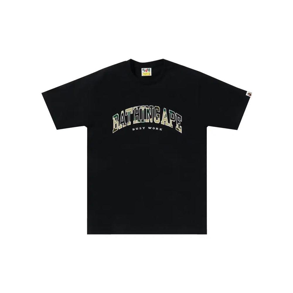 Футболки BAPE 1st Camo Logo Tee 'Black/Yellow' 1