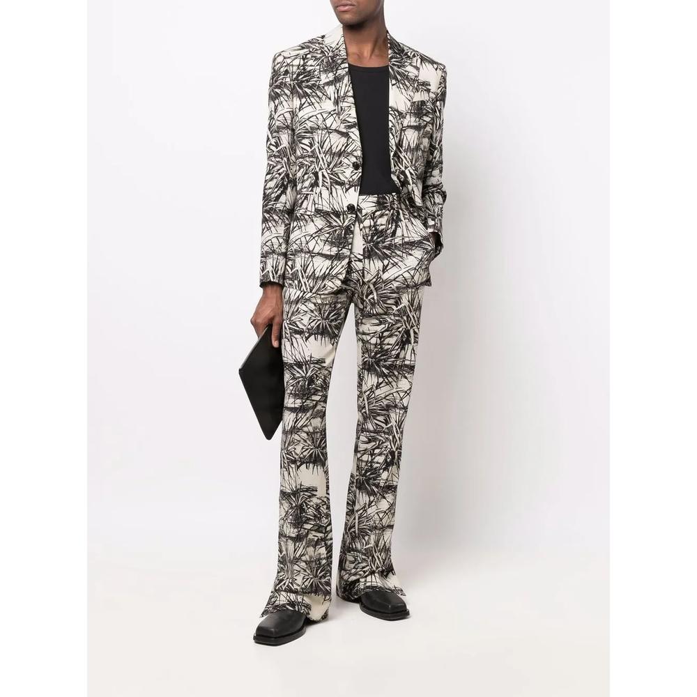 Расклешенные брюки с графичным принтом 2