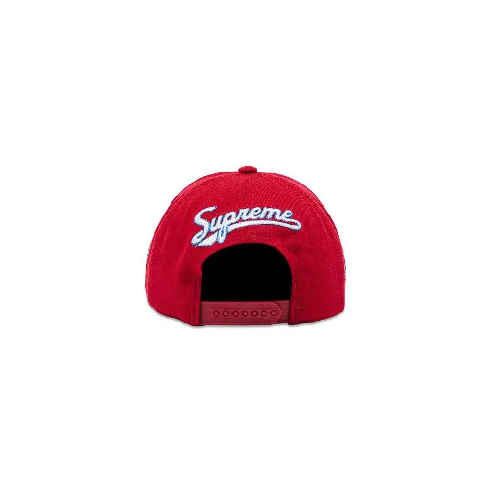 Снэпбэки Supreme World Famous S Logo 6-Panel 'Red' 4