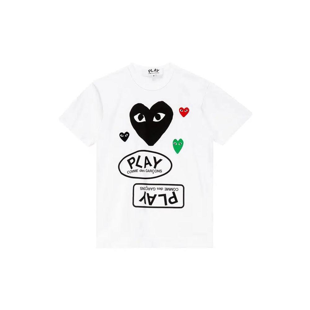 Футболки Comme des Garçons PLAY Miscellaneous Logo T-Shirt 'Белый' 1