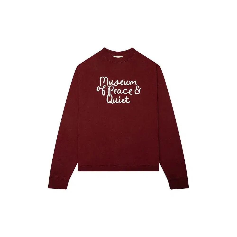 Crewnecks Museum of Peace & Quiet Scribble Crewneck 'Бургунди' 1