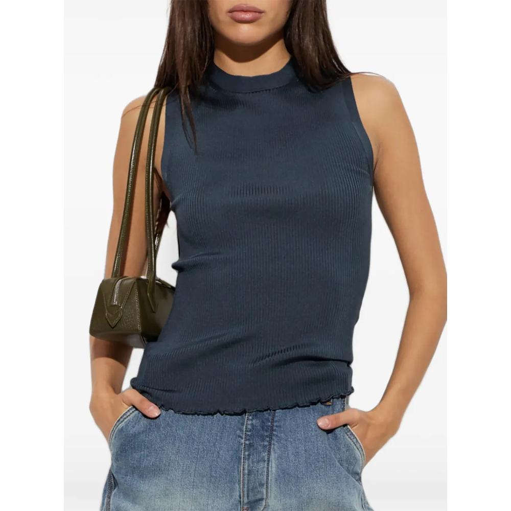 ribbed lettuce-edge tank top 2