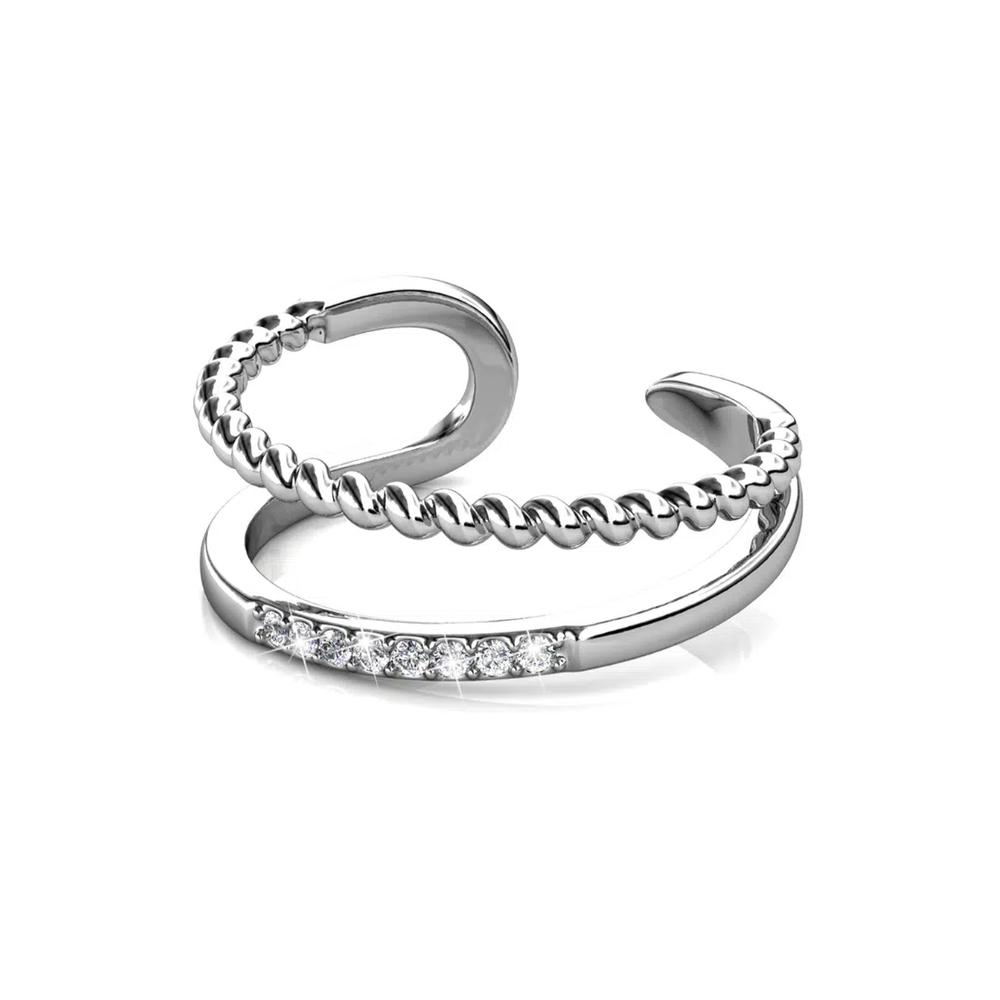 Кольцо Jessica с кристаллами SWAROVSKI® 3