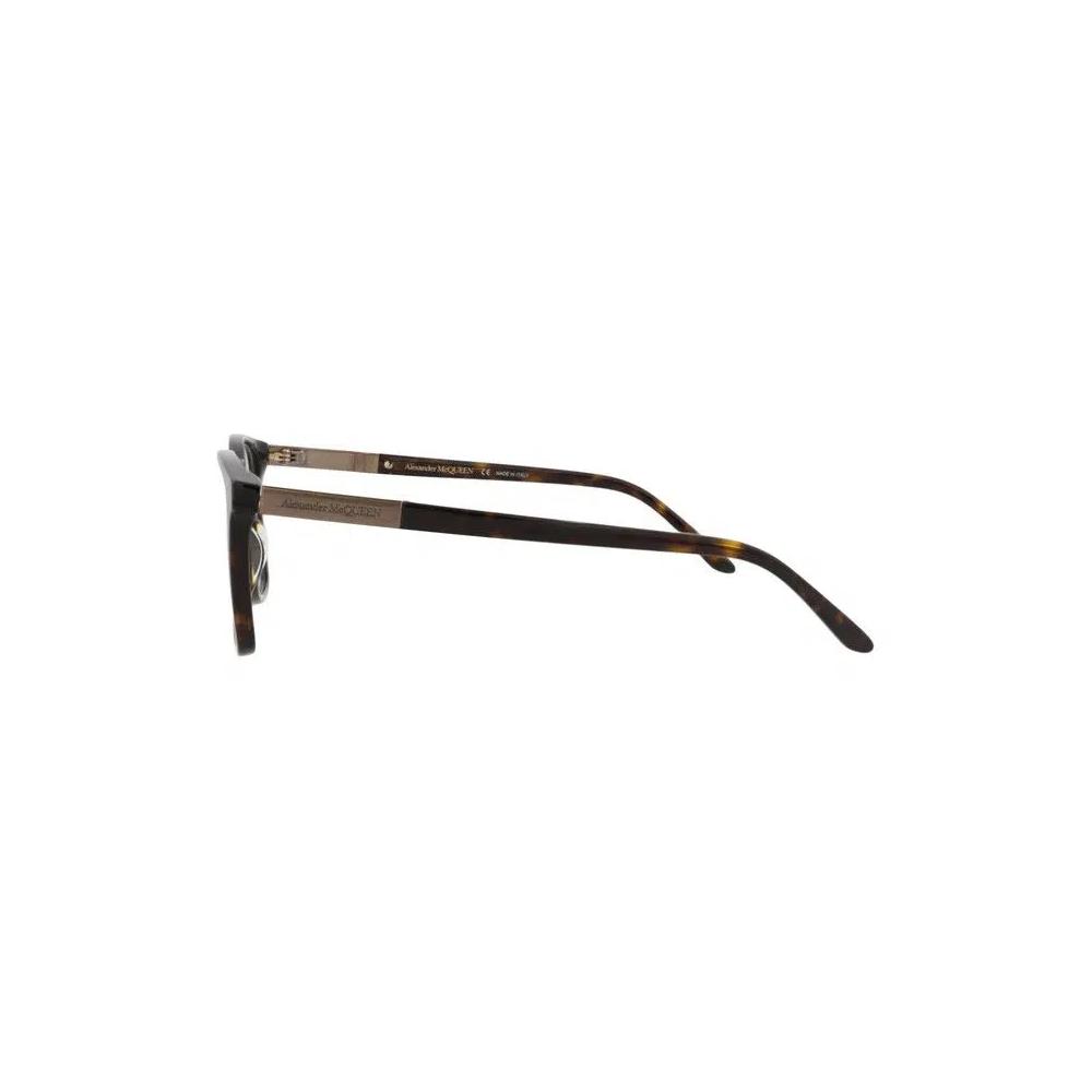 Очки Alexander McQueen Square-Frame Acetate Optical Frames 'Havana Gold Transparent' 3