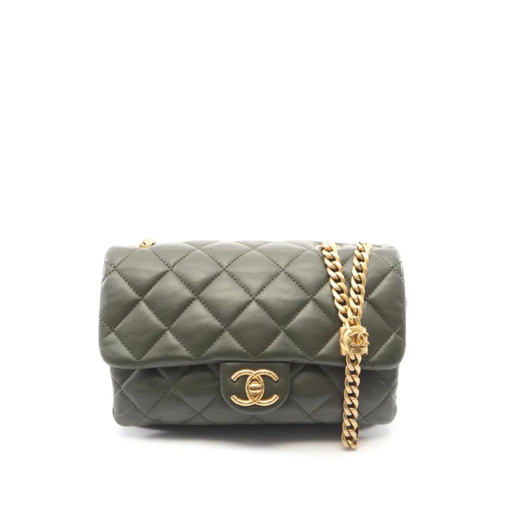 Маленькая сумка через плечо Quilted Lambskin Pillow Crush Flap (2021-2026 годы) 1
