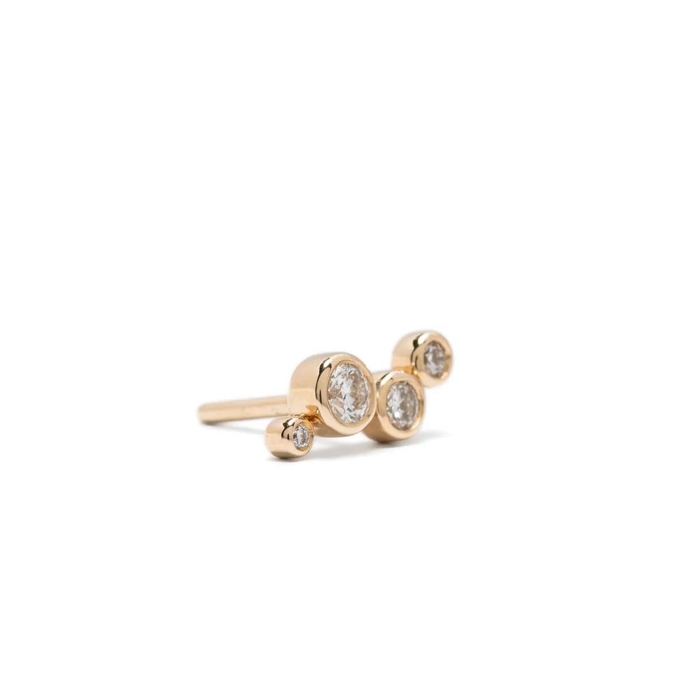 14kt yellow gold Audrey stud earring 2