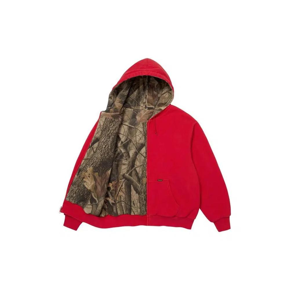 Худи Supreme Reversible Work Zip Up Hooded Sweatshirt 'Red' 2