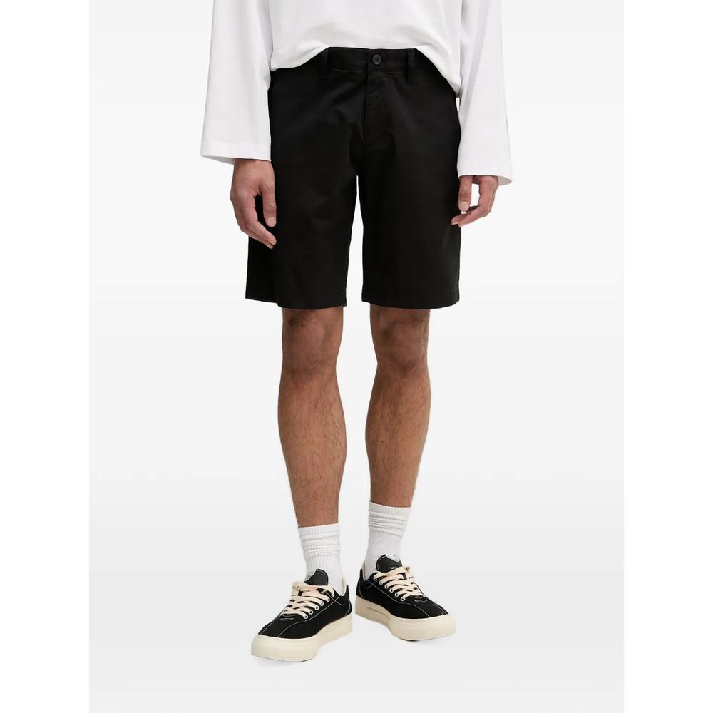 logo-embroidered chino shorts 1