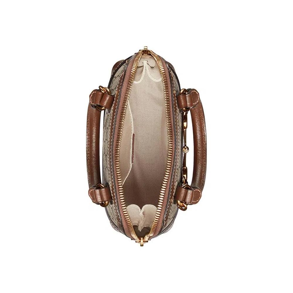 Сумки через плечо Gucci Horsebit 1955 Mini Top Handle Bag 'Beige/Ebony' 3