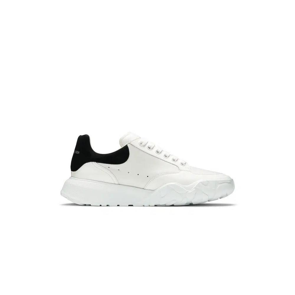Кроссовки Alexander McQueen Oversized Court Trainer 'White Black' 1
