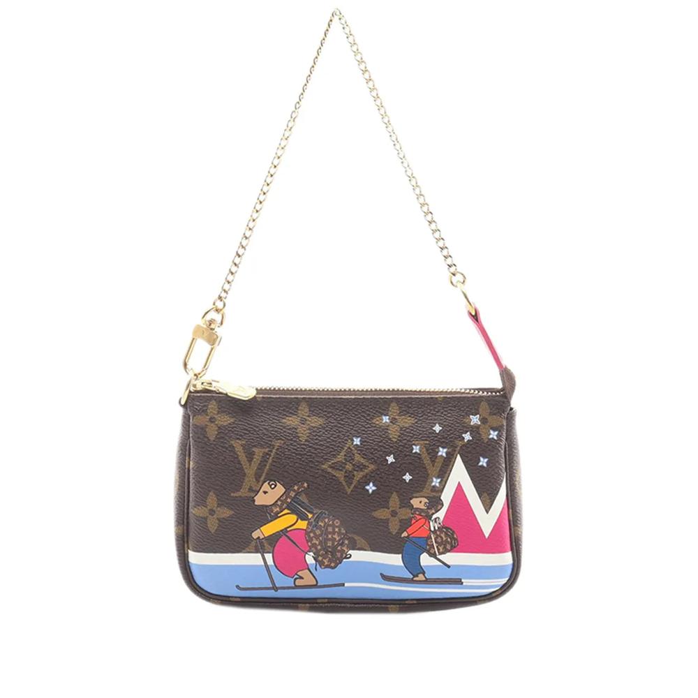 Сумка Monogram Christmas Animation Bears on Skis Mini Pochette Accessoires (2018 год) 1