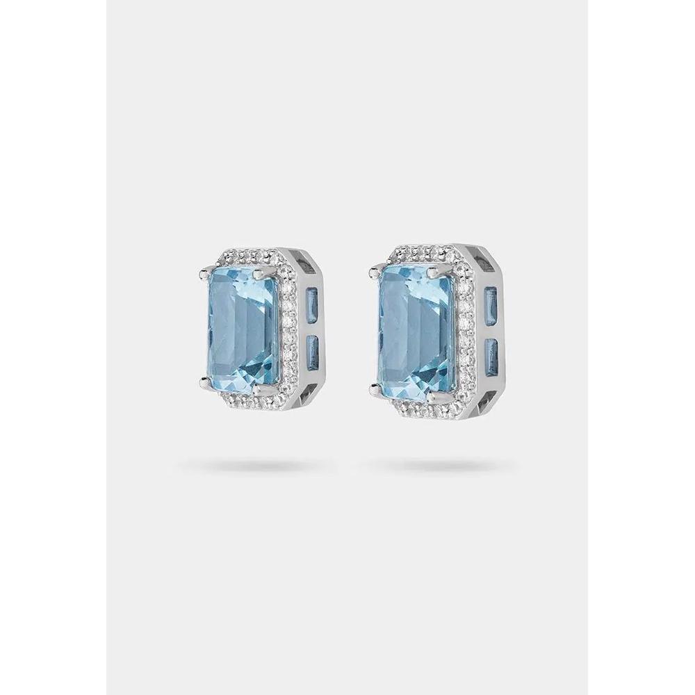 Серьги-гвоздики Glow Aquamarine 007 2