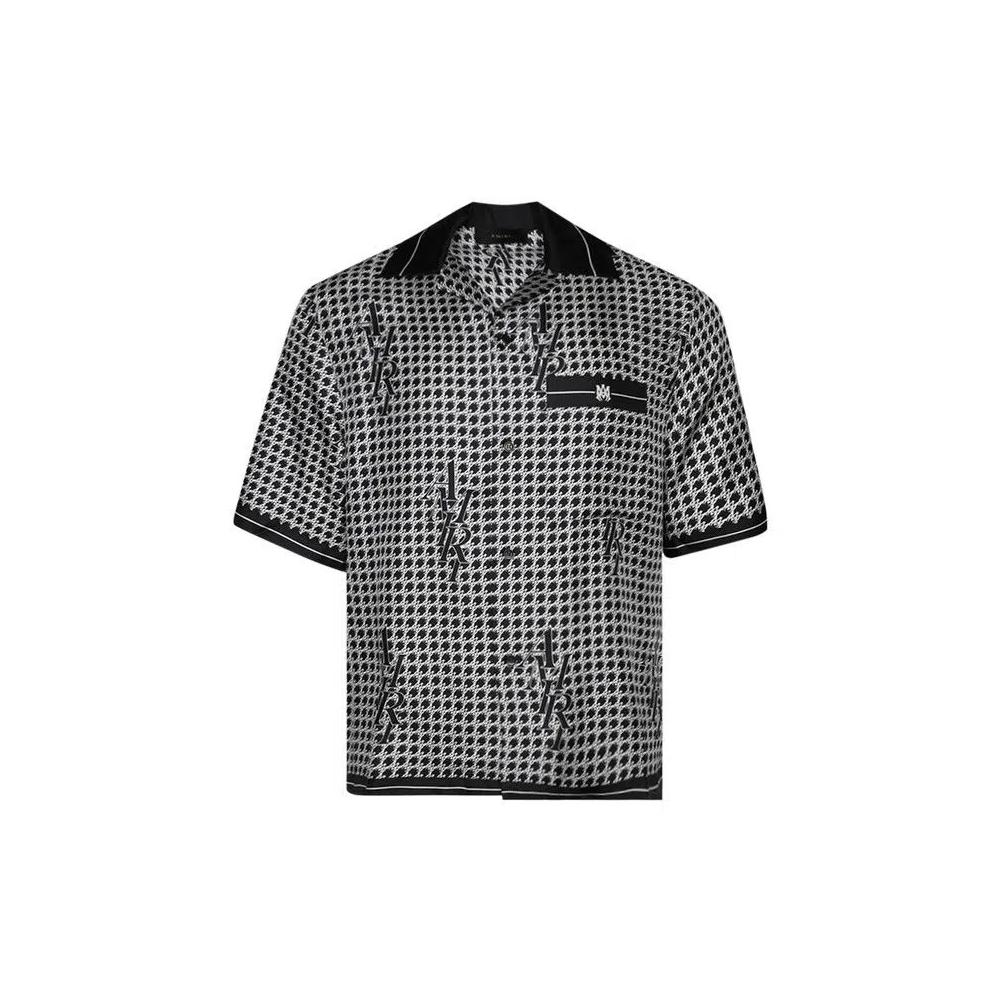 Рубашки на пуговицах Amiri Houndstooth Bowling Shirt 'Black' 1