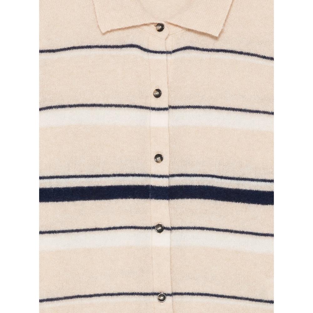 striped short-sleeve knitted shirt 3