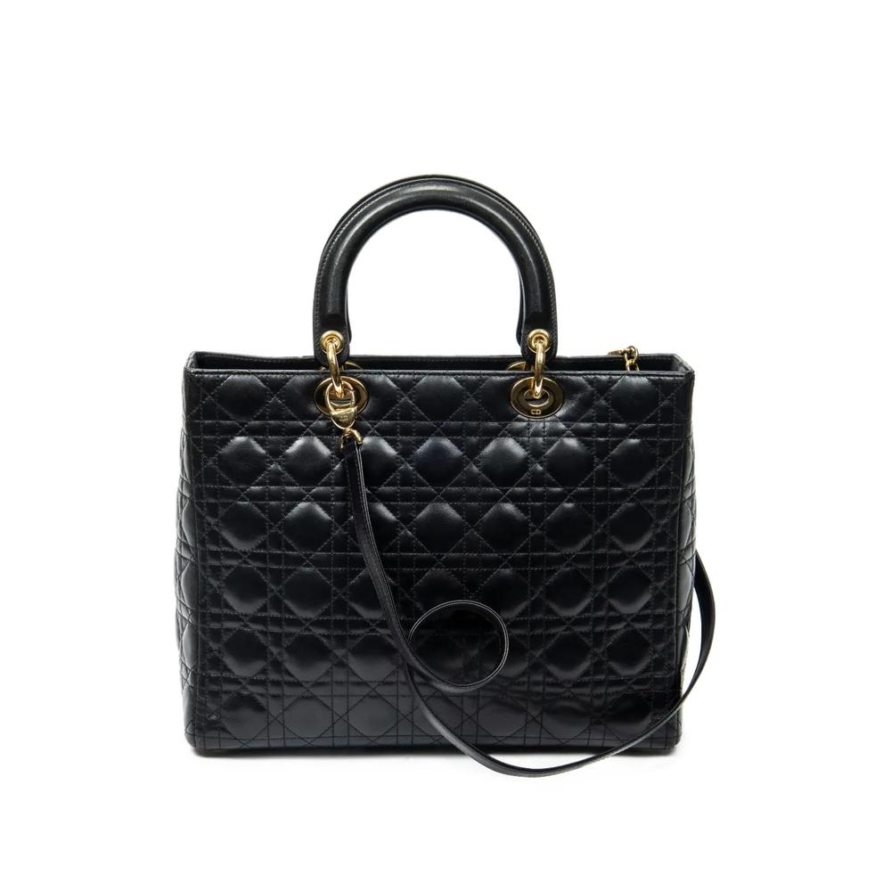 Большая сумка на плечо Lady Dior Zip 2
