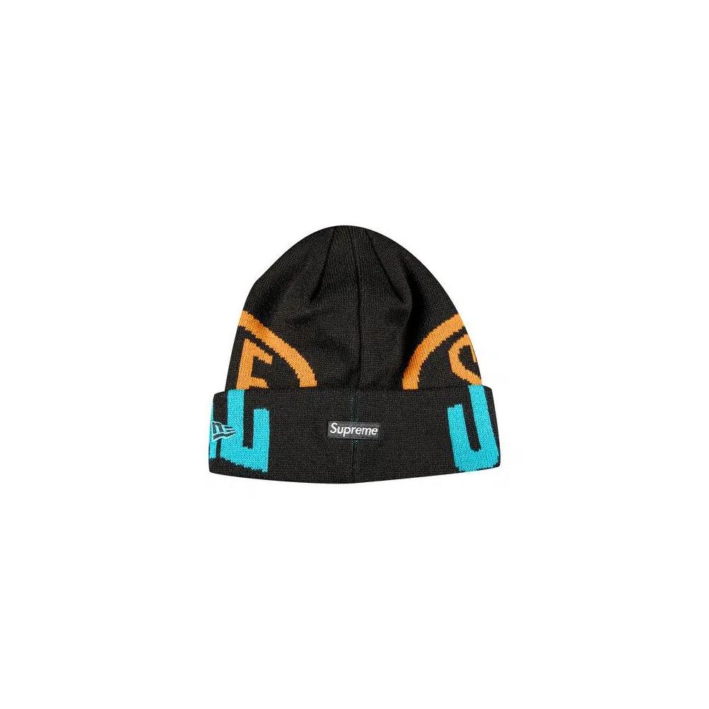 Бини Supreme New Era 2-Tone Logo Beanie 'Black' 2