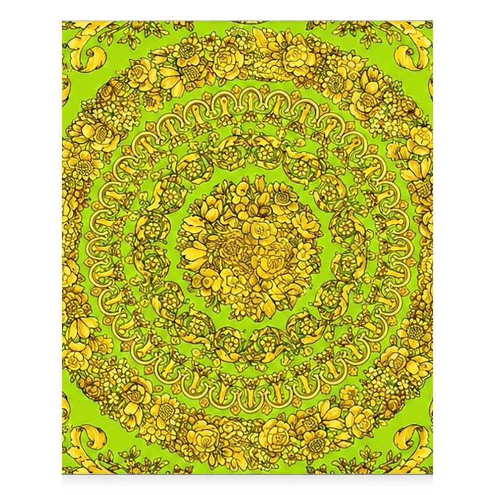 Barocco-print silk scarf 2