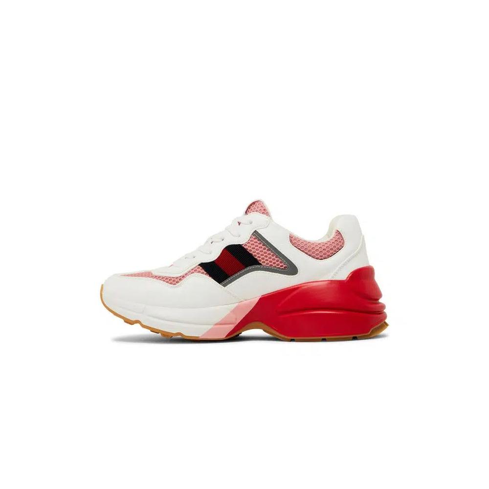 Кроссовки Gucci Wmns Rhyton 'White Pink Reflective' 3
