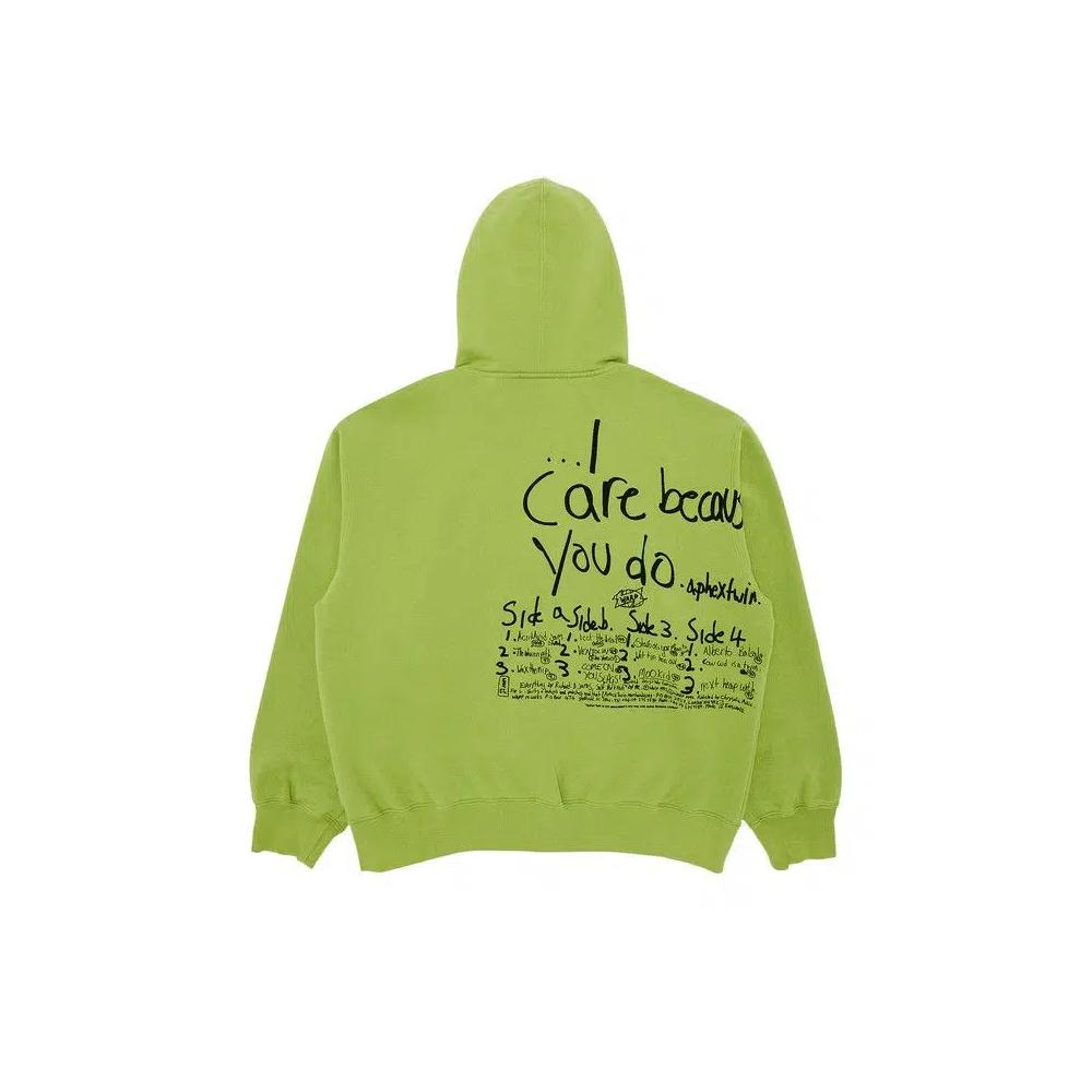 Худи Supreme x Aphex Twin на молнии с капюшоном «Лайм» 2