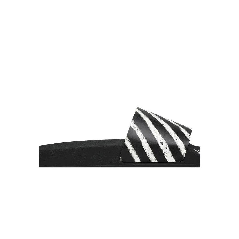 Кроссовки Off-White Sliders 'Graffiti - Black White' 2020 2