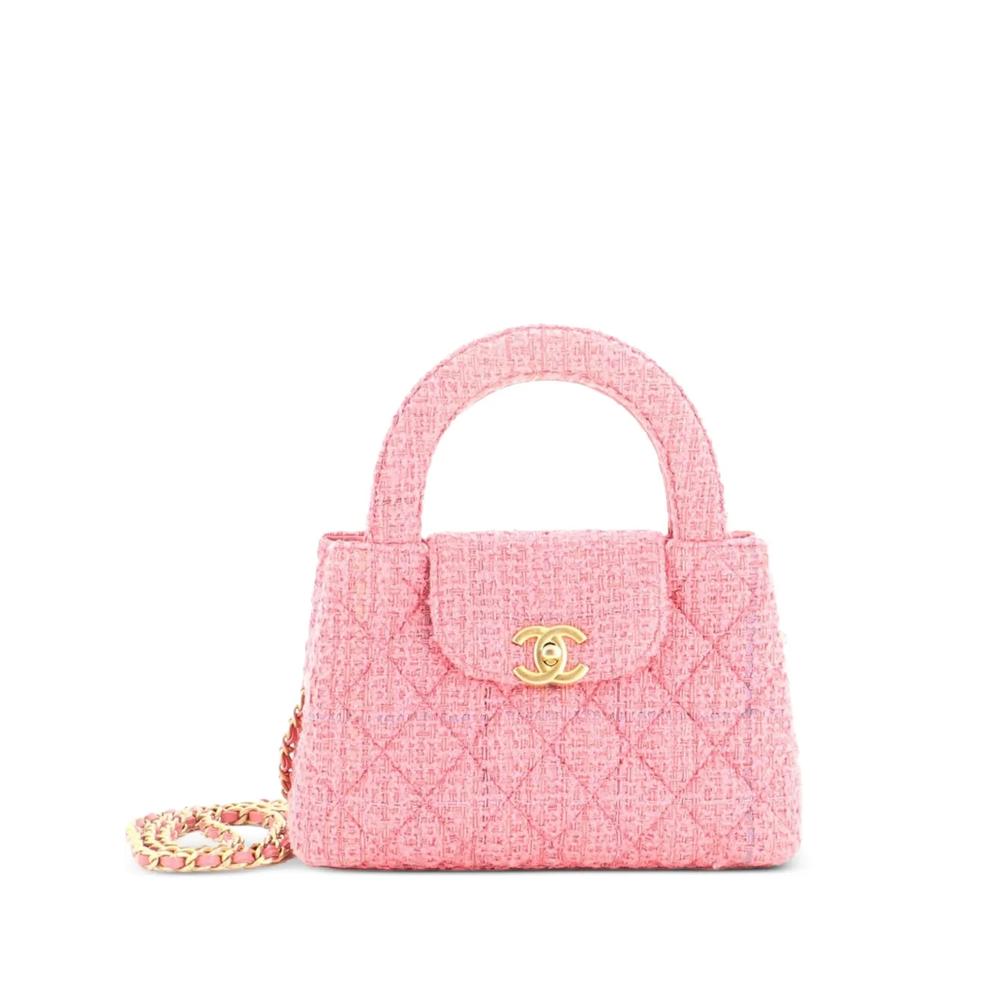 Стеганая сумка-сэтчел Kelly Top Handle Shopping Bag размера мини 1