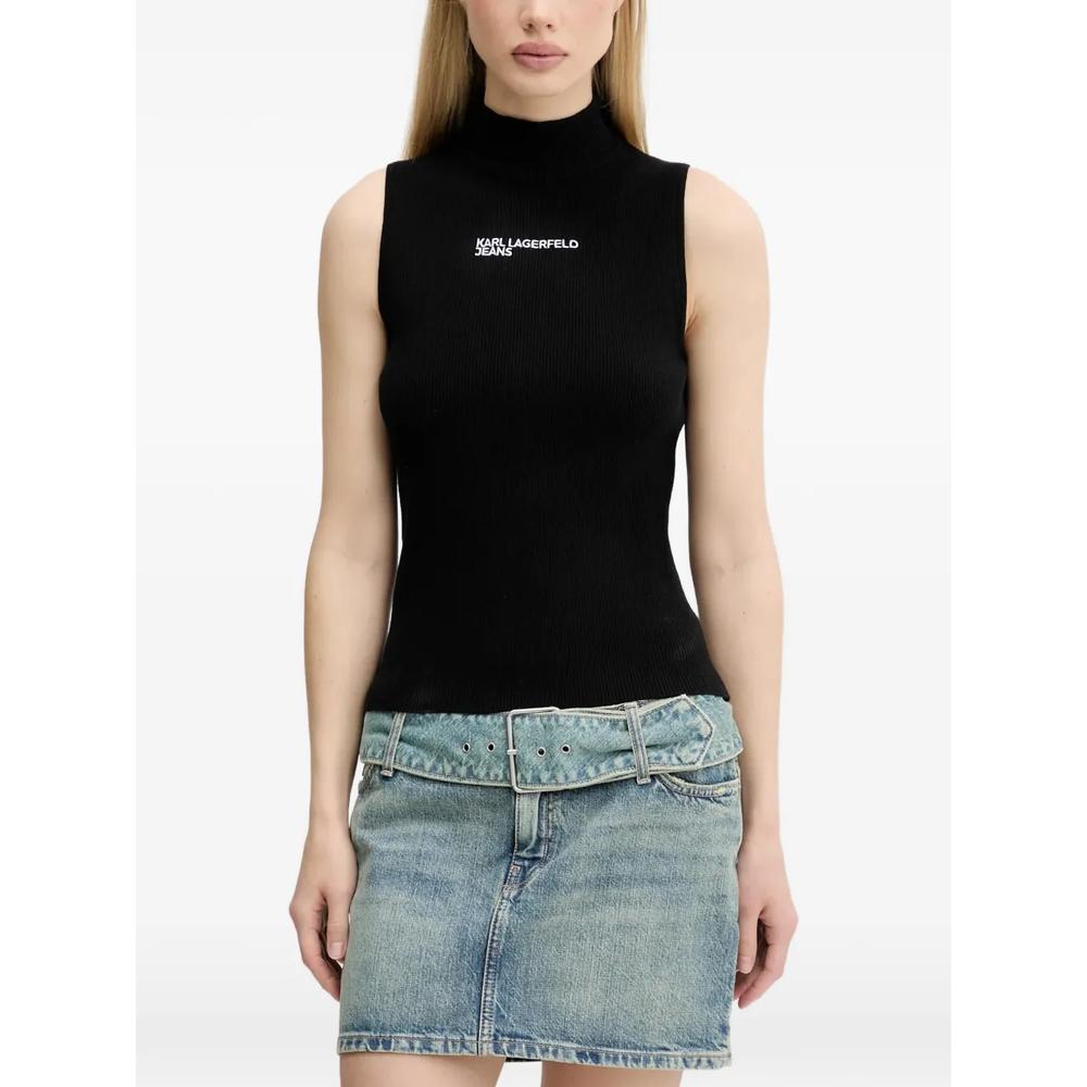 logo mock-neck top 1