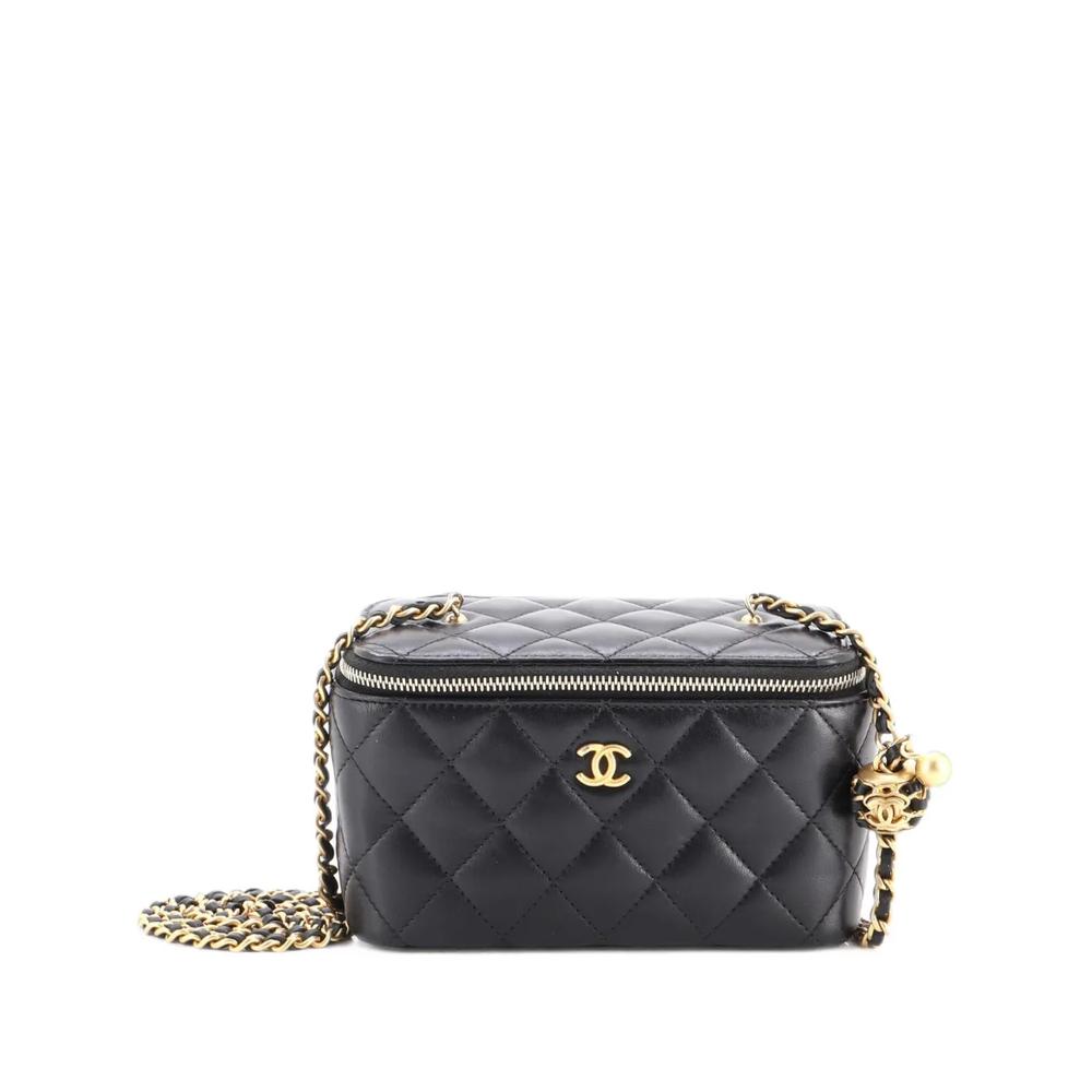 Маленький клатч Pearl Crush Vanity Case with Chain Quilted Lambskin 1