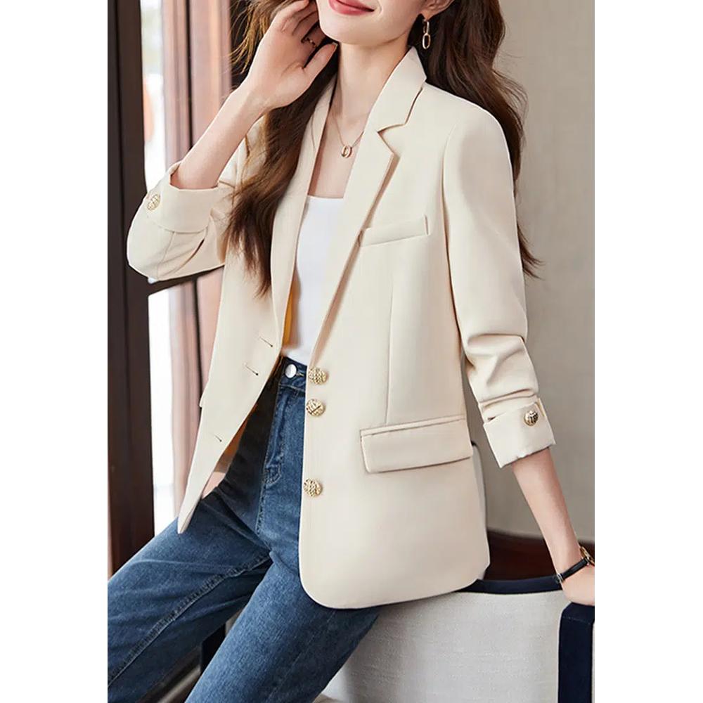 Приталенный пиджак Casual Slim Cut Suit Jacket YGH-EL8676 7