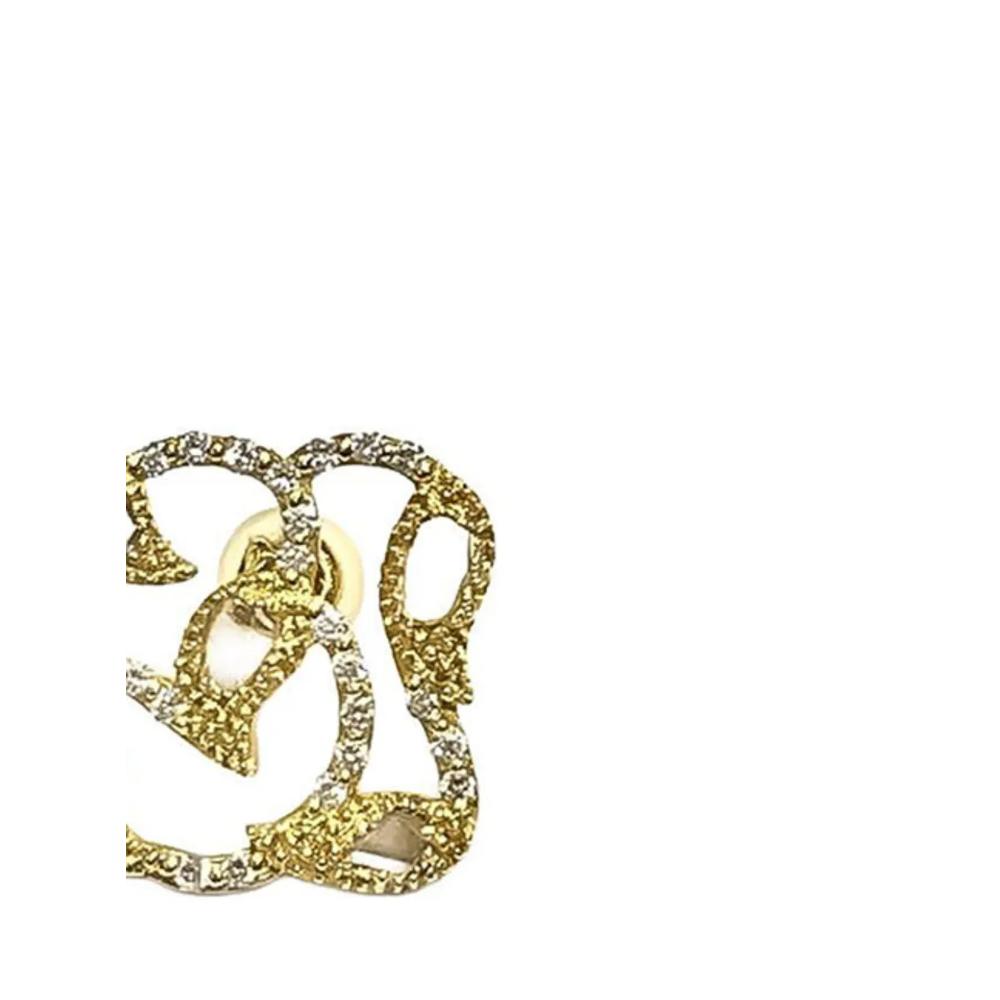 Серьги Vitality Stud из желтого золота с бриллиантами 2