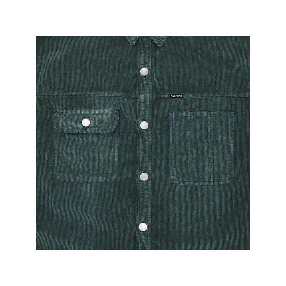 Рубашки на пуговицах Supreme Washed Corduroy Shirt 'Sage' 3