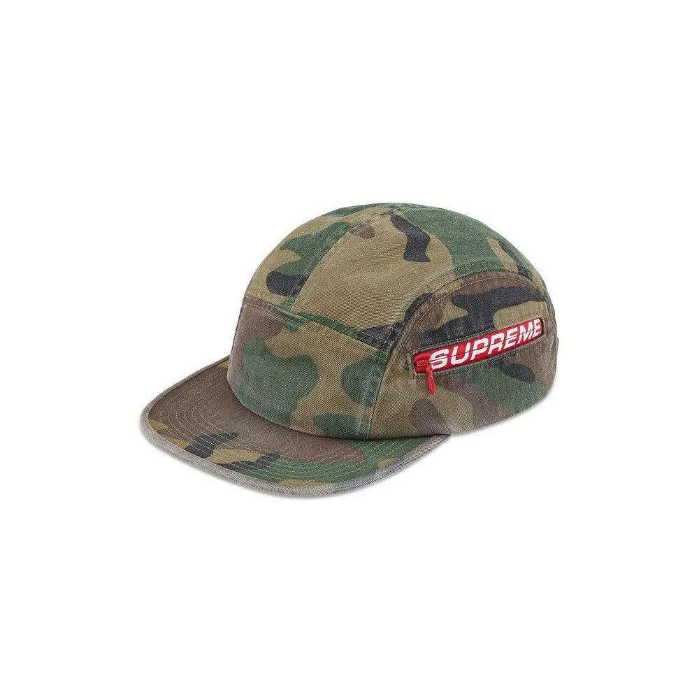 Кепки Supreme Side Zip Camp Cap 'Woodland Camo' 1