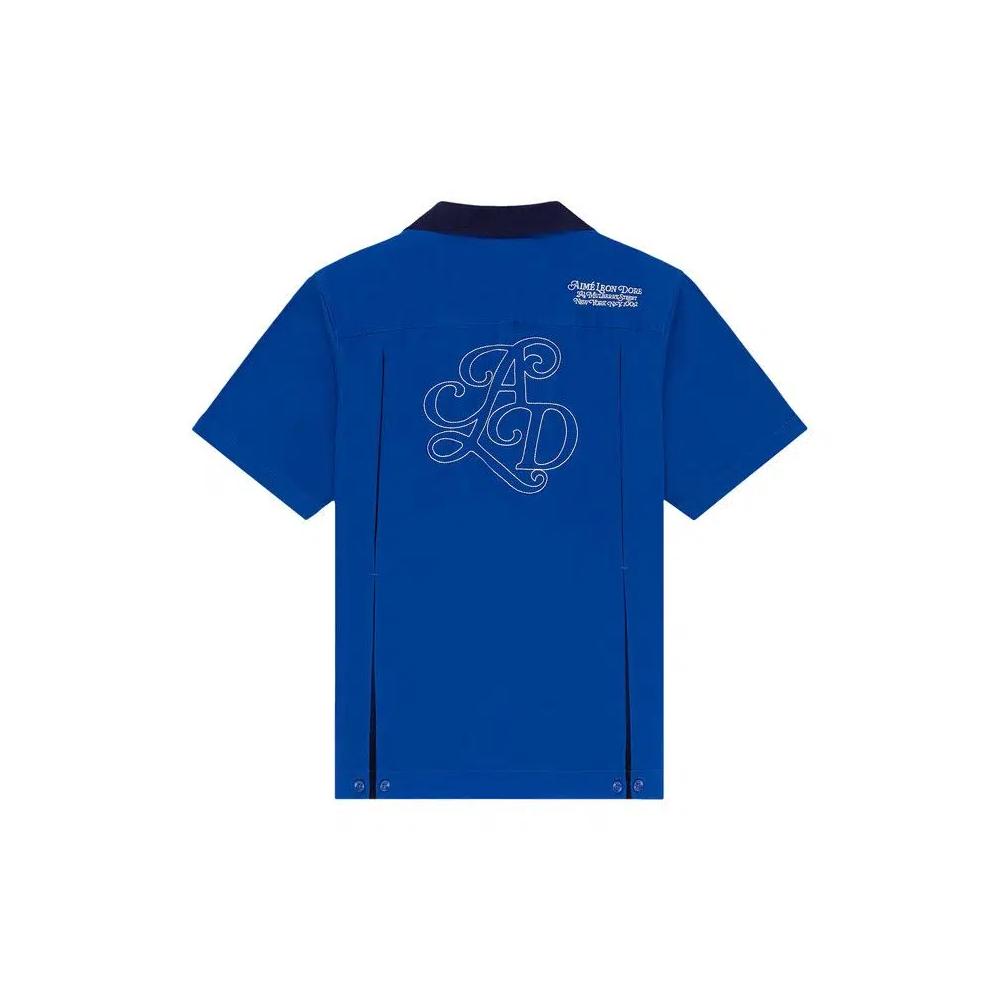 Рубашки на пуговицах Aimé Leon Dore Monogram Bowling Shirt 'Классический синий' 2