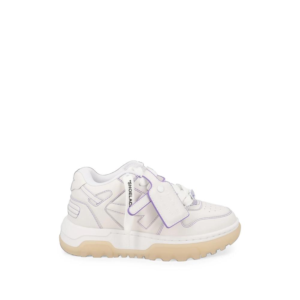 Out Of Office panelled leather sneakers 1