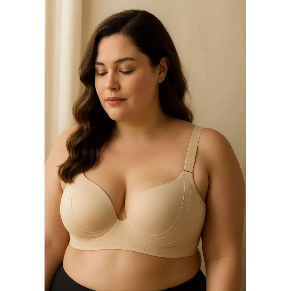 Набор из 3 бюстгальтеров Wynter Plus Size Wireless Bra Bundle: тауп, черный, коричневый 2