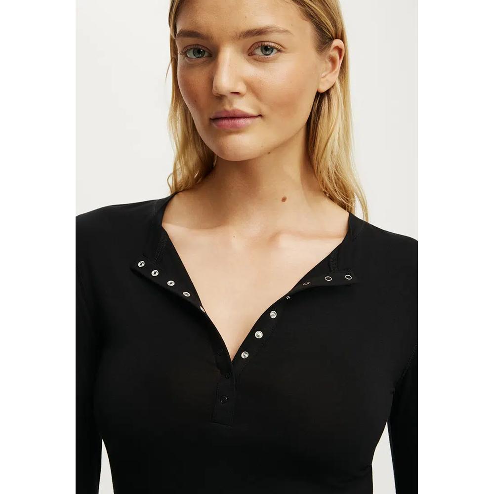 Мягкий топ Airy Soft Lounge Henley 3