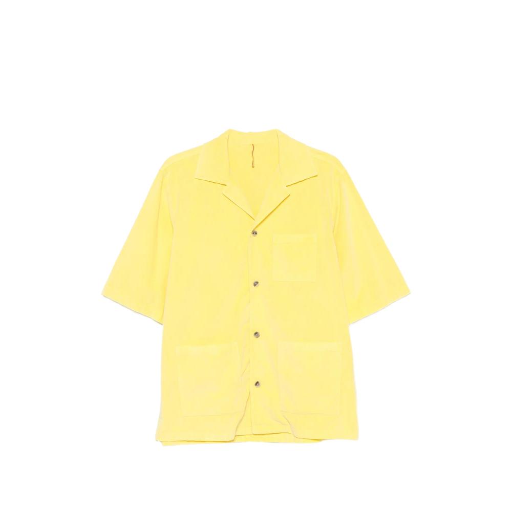 Glicine corduroy short-sleeve shirt 1