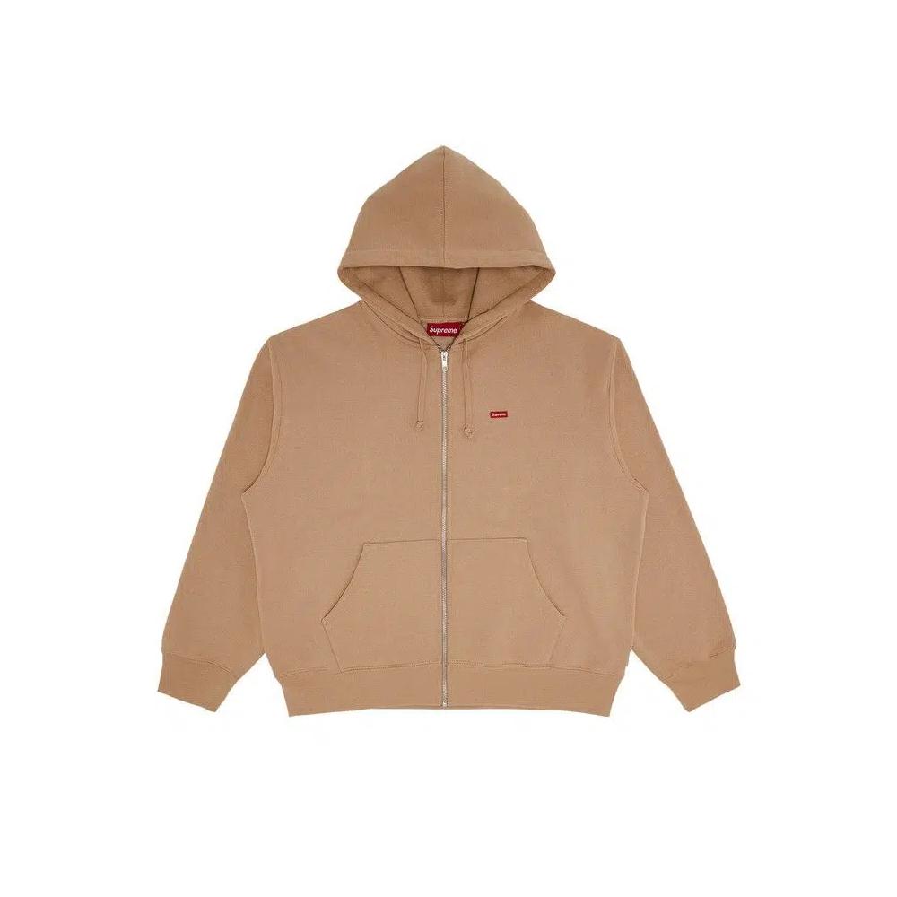 Худи Supreme Small Box Zip Up Hooded Sweatshirt 'Khaki' 1
