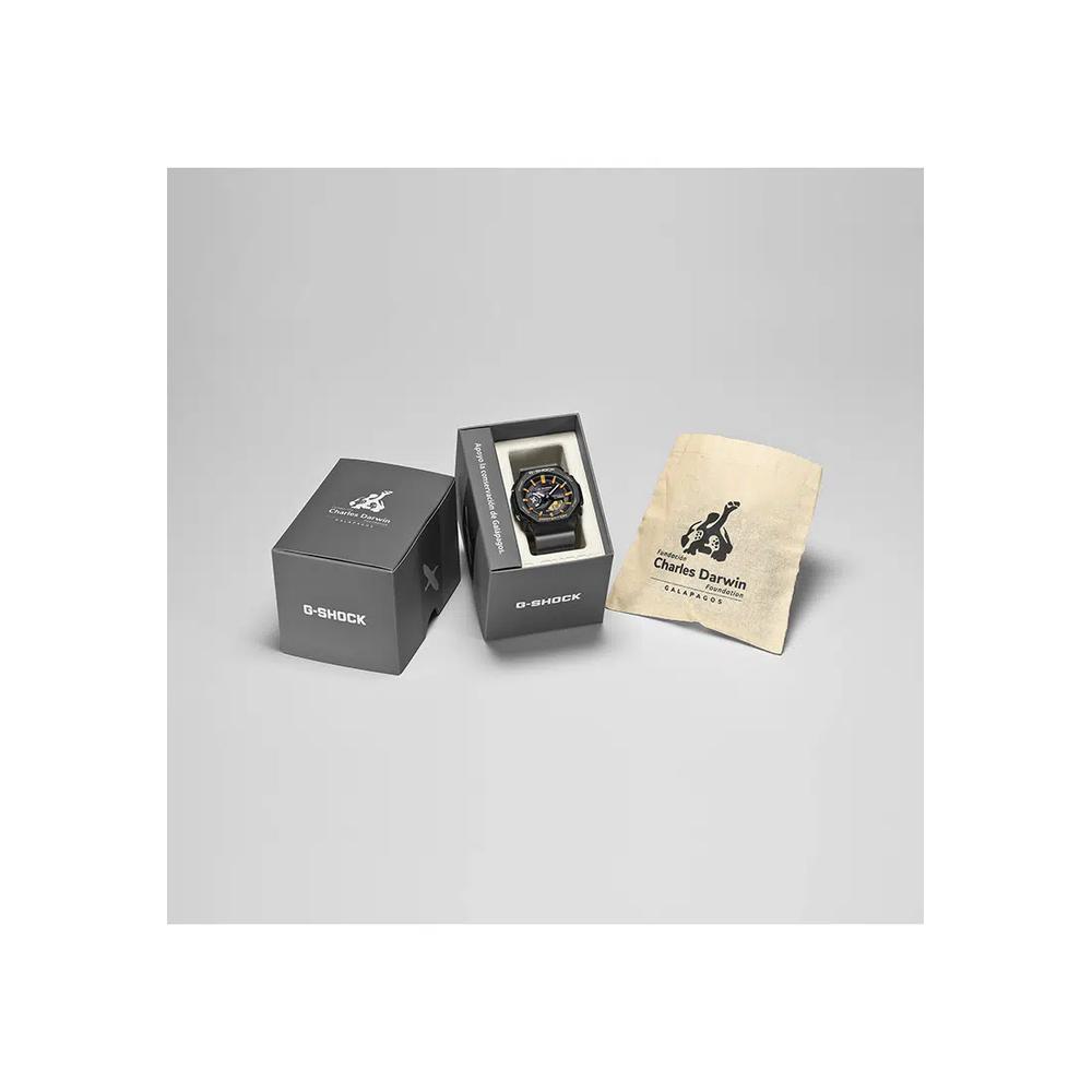GA-B2100-1A Charles Darwin Foundation Мужские аналогово-цифровые часы Серый ремешок из смолы 8