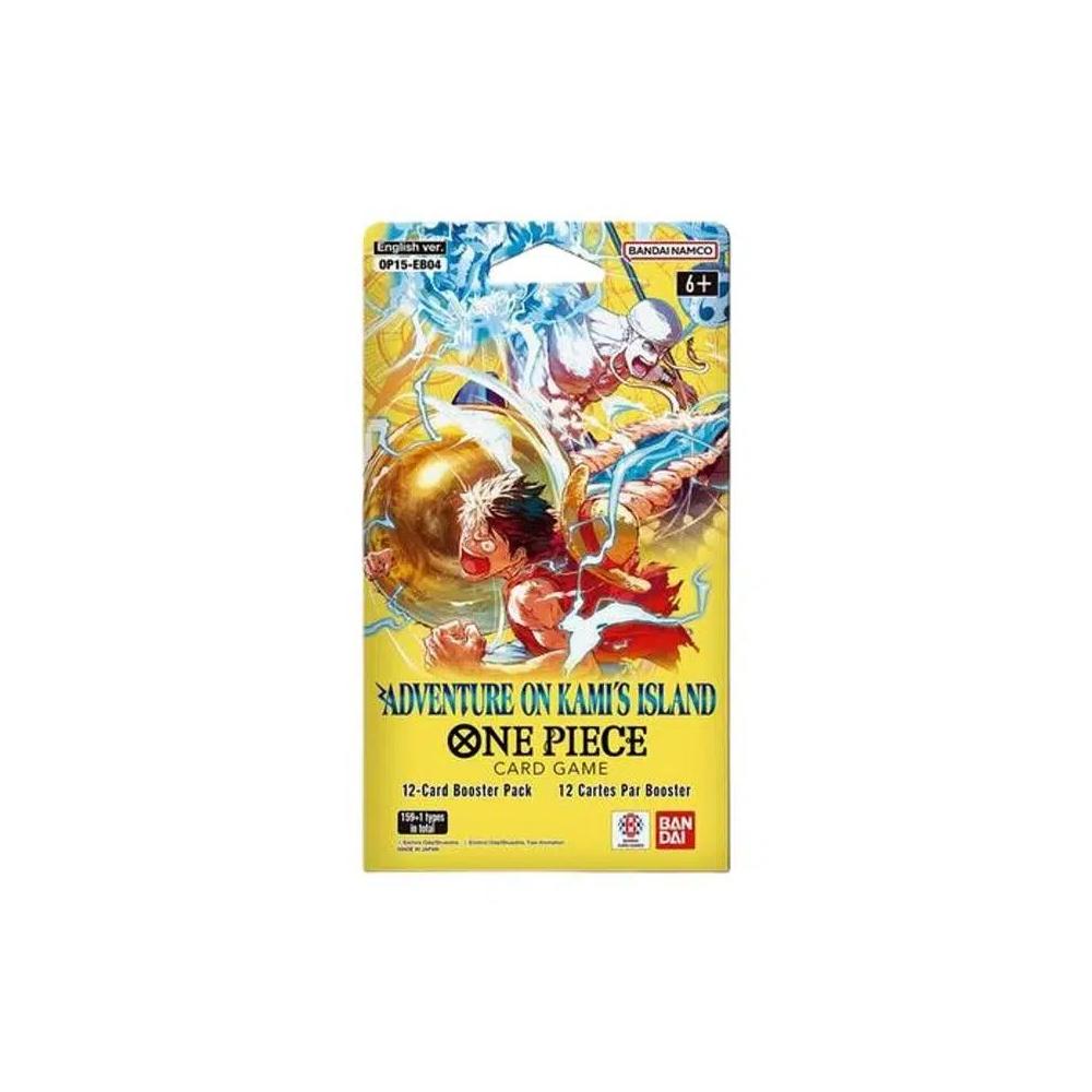 Коллекционные карточки Bandai One Piece Card Game Adventure on Kami's Island Sleeved Booster Pack 1
