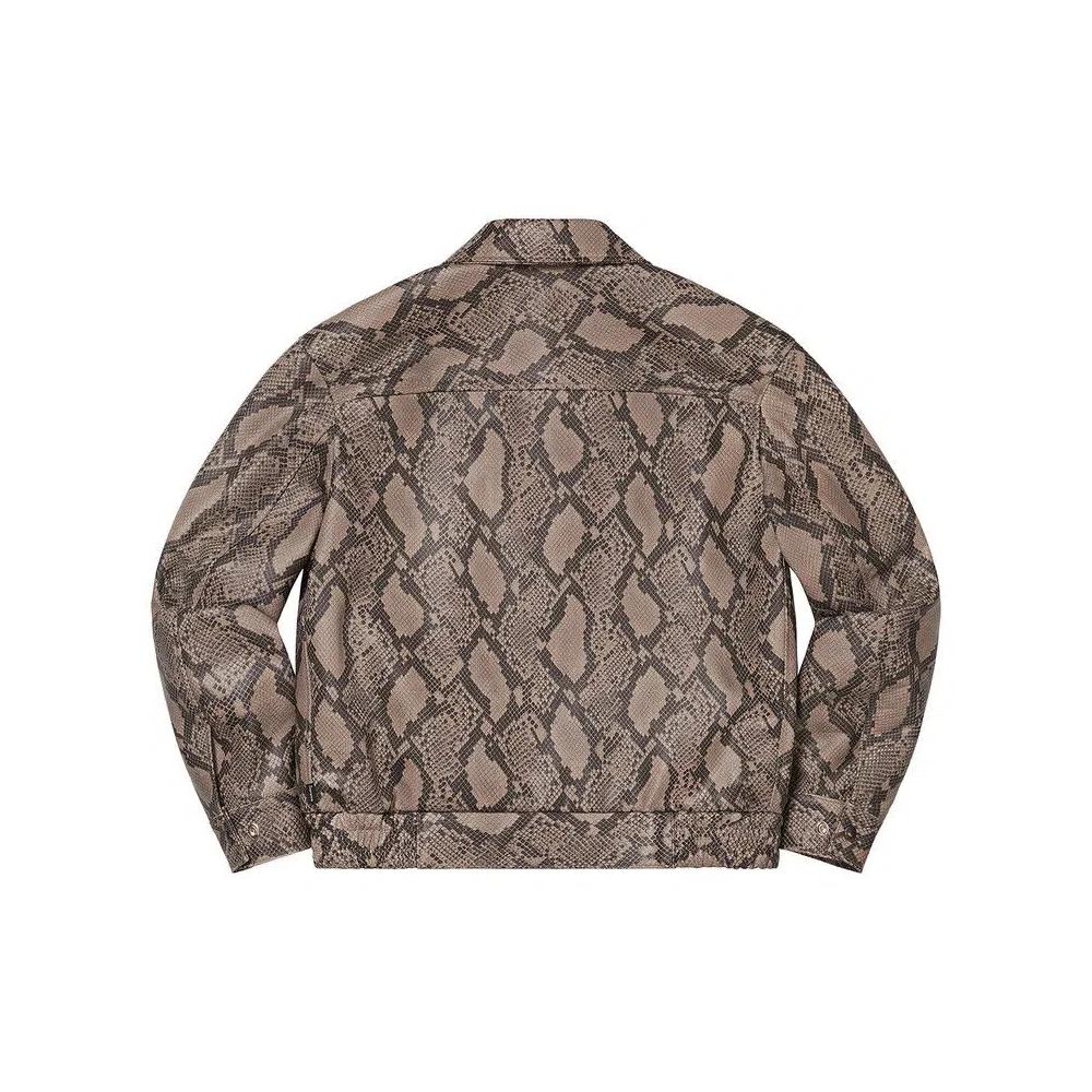 Верхняя одежда Supreme x Schott Leather Work Jacket 'Snakeskin' 2