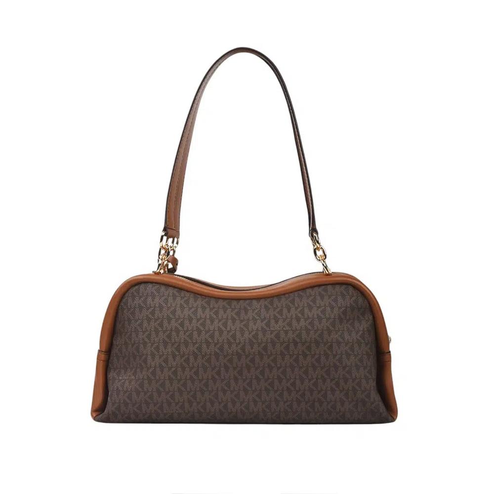 Cecily Medium Signature Logo Shoulder Bag - Коричневый 2
