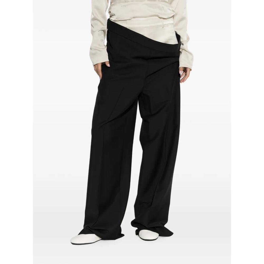 pleated fold-over trousers 3