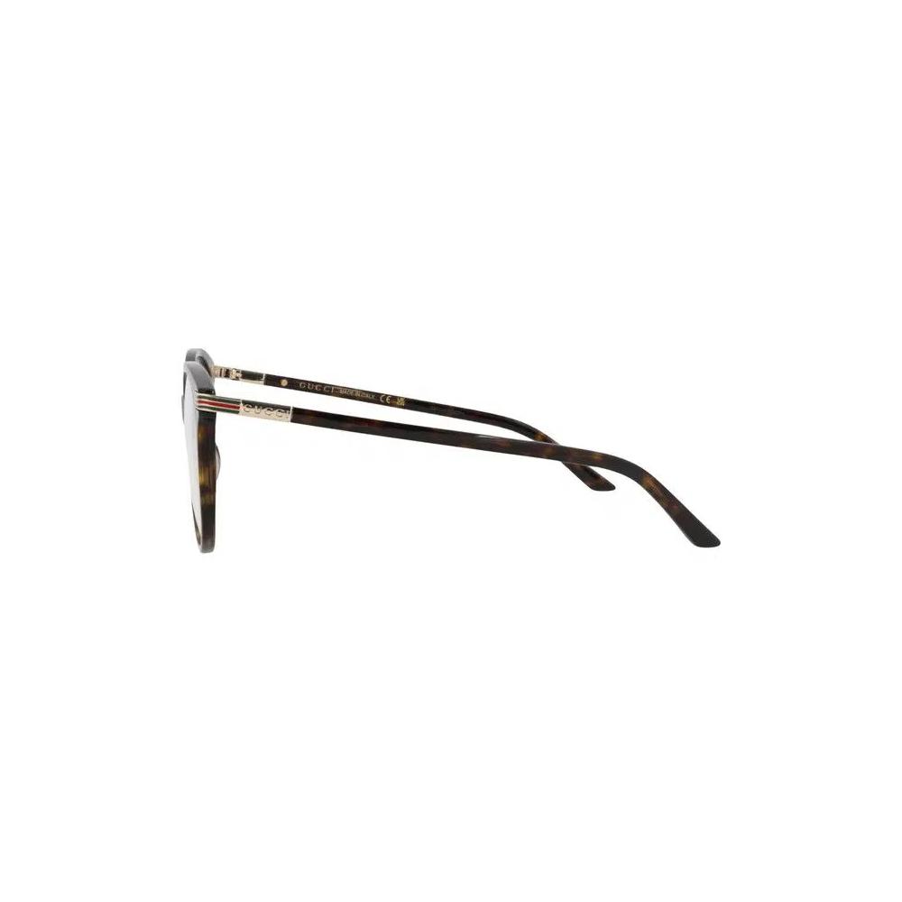 Очки Gucci Round-Frame Recycled Acetate Optical Frames 'Гавана/Прозрачный' 2