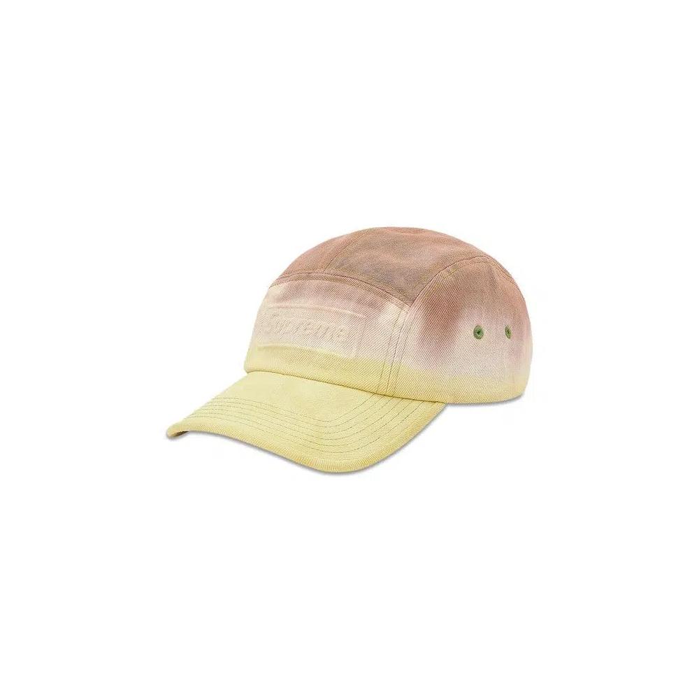 Кепки Supreme Embossed Denim Camp Cap 'Brown Dip Dye' 1