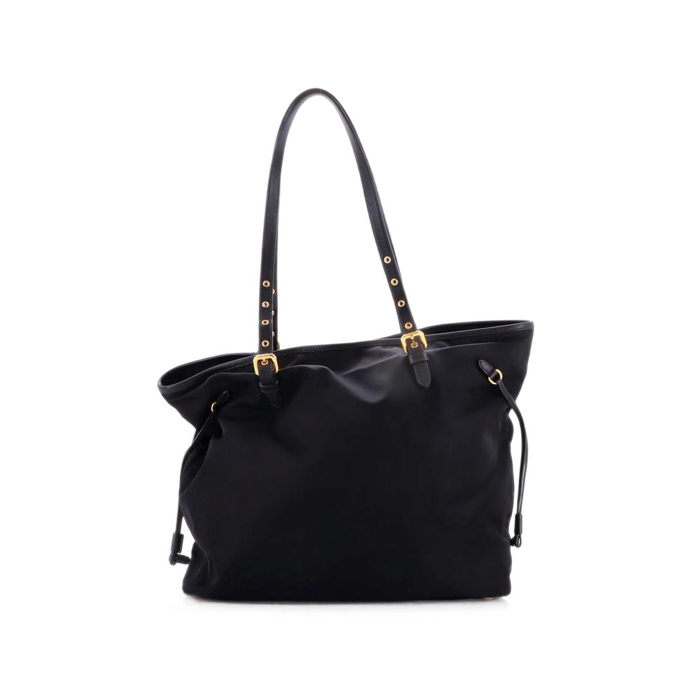 Belted Tessuto and Leather Medium tote bag 2